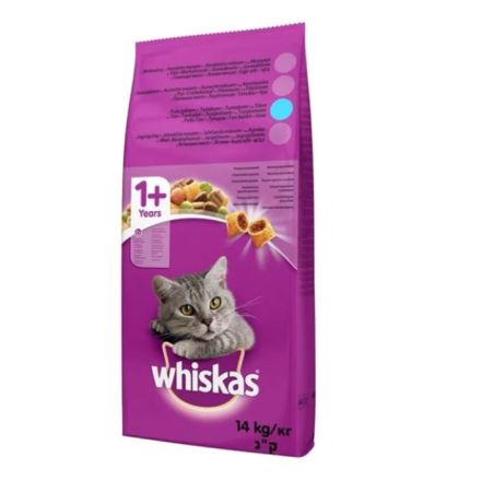 Whiskas Ton Balıklı Sebzeli Yetişkin Kedi Maması 14 Kg + Saovet Malt Pasta 100gr + Biotin Pasta 100gr HEDİYE