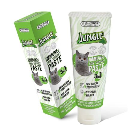 Jungle Bağışıklık, Deri ve Tüy Sağlığı Destekleyici Kedi Macunu 75 ml