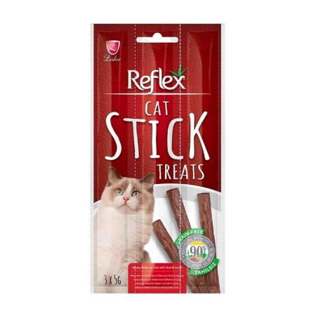 Reflex Sticks Biftekli Ve Kuzu Etli Kedi Ödül Çubukları 3 Parça (5 Gr)