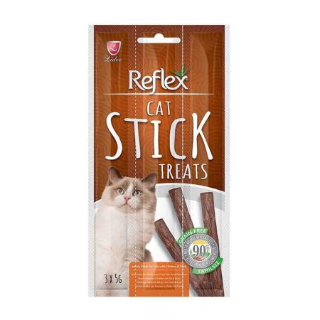 Reflex Sticks Ördekli Ve Tavuklu Kedi Ödül Çubukları 3 Parça (5 Gr)
