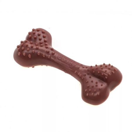 Aquael Ecomfy Toy Kemik Şeklinde Et Aromalı Köpek Oyuncağı Kahverengi 1.6 Cm