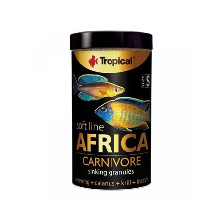 Tropical Softline Africa Africa Balıkları için Yumuşak Taneli Balık Yemi Small 250 Ml 150 Gr