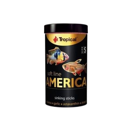 Tropical Softline America Kuzey ve Güney Amerika Balıkları için Yumuşak Taneli Balık Yemi Small 250 Ml 140 Gr