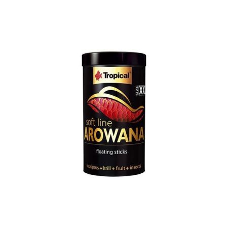 Tropical Softline Arowana Xxlarge Yetişkin Arowanalar için Renklendirici Balık Yemi 250 Ml 80 Gr