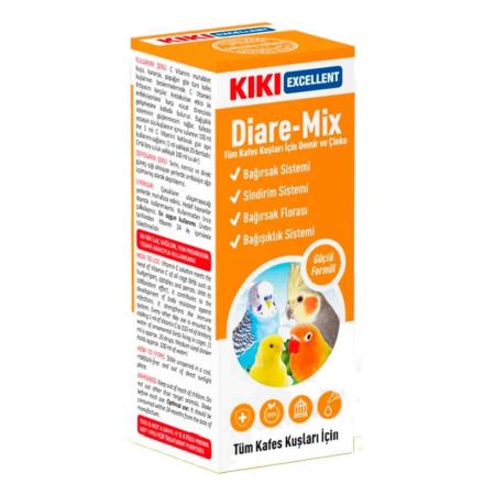 Kiki Excellent Diare-Mix Kuşlar İçin Vitamin 25 ml