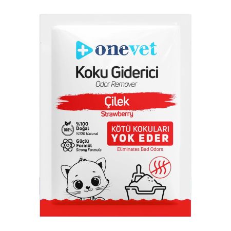OneVet Çilek Kokulu Kedi Kumu Koku Giderici 25 g