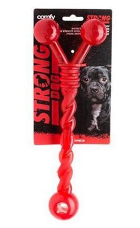 Comfy Strong Twister Ödül Konulabilen Köpek Oyuncağı Kırmızı 30 cm