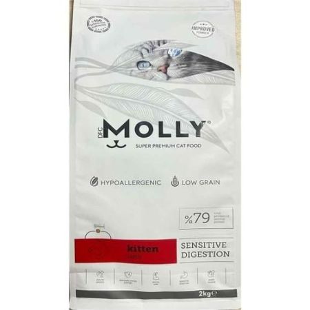 Molly Hipoalerjenik Düşük Tahıllı Kuzu Etli Yavru Kedi Maması 2 kg