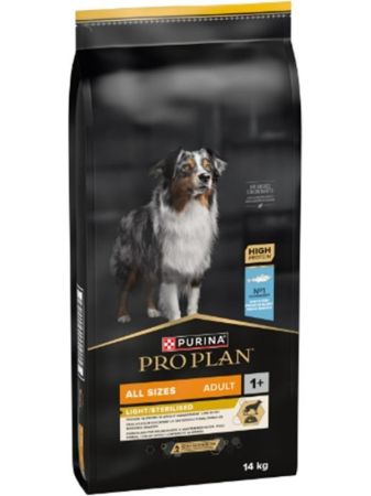 Pro Plan Light ve Kısırlaştırılmış Tüm Irklar İçin Alabalıklı Yetişkin Köpek Maması 14 Kg