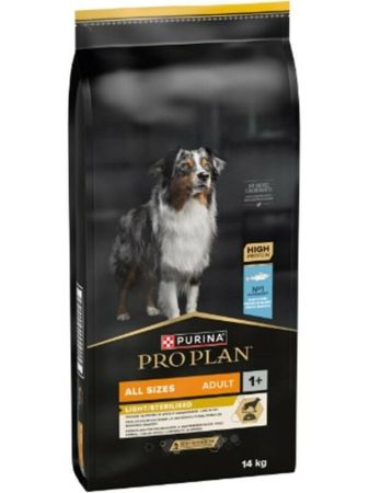 Proplan Tüm Irklar Beyaz Balıklı Sterilised-Light Yetişkin Köpek Maması 14 kg