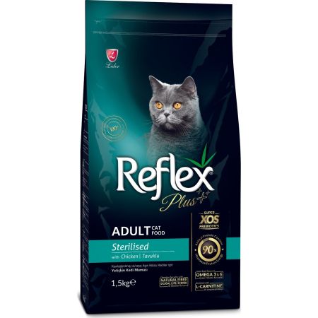 Reflex Plus Sterilised Tavuklu Kısırlaştırılmış Yetişkin Kedi Maması 1.5 KG