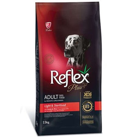 Reflex Plus Sterilised & Light Kuzulu Yetişkin Köpek Maması 15 KG