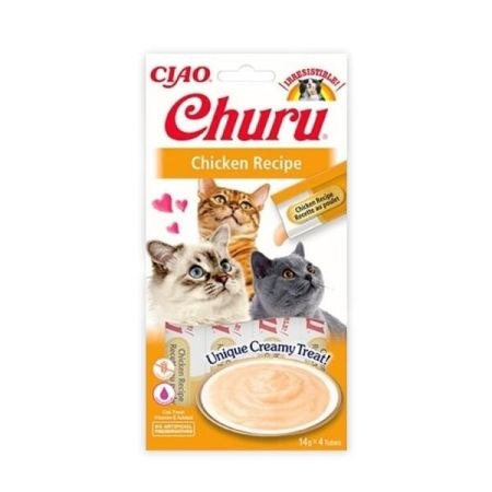 Inaba Ciao Churu Cream Tavuklu Sıvı Kedi Ödül Maması 14 Gr 4 Adet