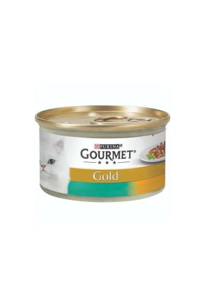 Gourmet Gold Çifte Lezzet Tavsan ve Ciğerli Kedi Konserve Maması 85 Gr