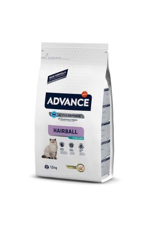 Advance Hindili Hairball Tüy Yumağı Önleyici Kısırlaştırılmış Yetişkin Kedi Maması 1.5 Kg