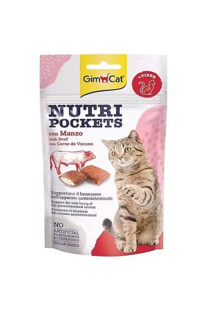 Gimcat Nutripockets Biftek Malt Kedi Ödülü 60 Gr