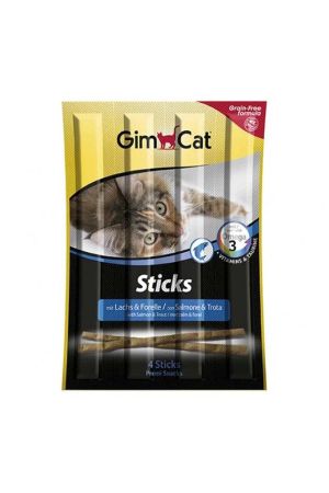 Gimcat Sticks Alabalık ve Somonlu Kedi Ödül Çubuğu 3x5 Gr