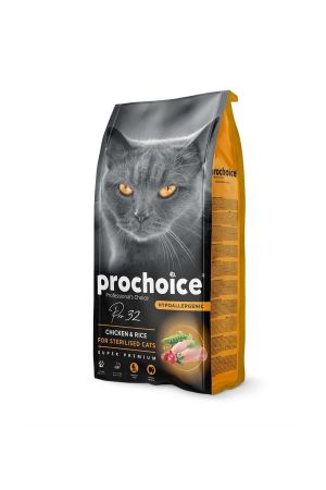 Prochoice Pro 32 Tavuklu Kısırlaştırılmış Yetişkin Kedi Maması 15 Kg