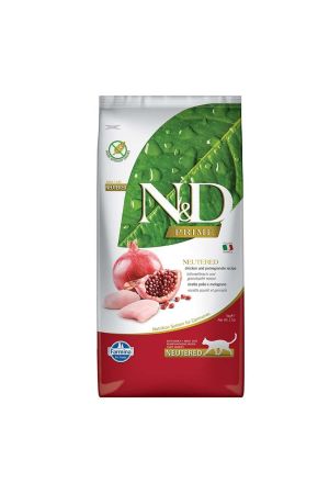 N&D Tahılsız Tavuklu Narlı Kısırlaştırılmış Kedi Maması 5 Kg