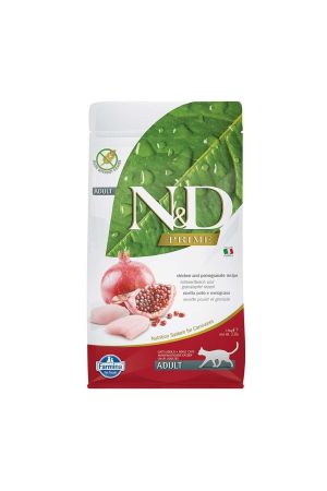 N&D Tahılsız Tavuklu Narlı Yetişkin Kedi Maması 1.5 Kg