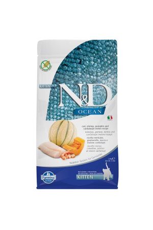 N&D Ocean Morina Balkabağı Karides Kavun Kitten Yavru Kedi Maması 1.5 Kg