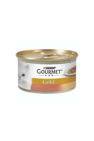 Gourmet Gold Çifte Lezzet Hindi ve Ördek Etli Kedi Konserve Maması 85 Gr