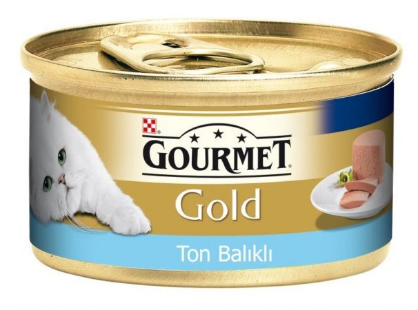 Gourmet Gold Kıyılmış Ton Balıklı Yetişkin Konserve Kedi Maması 85 Gr