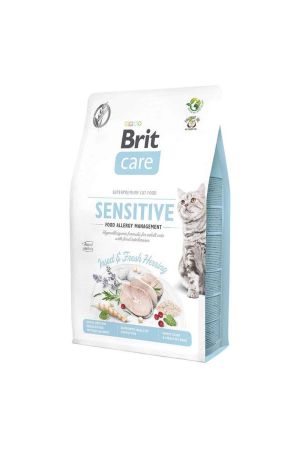 Brit Care Hipoalerjenik Sensitive Gıda Alerjisi Böcekli ve Ringa Balıklı Tahılsız Yetişkin Kedi Maması 2 Kg