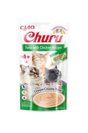 Ciao Churu Cream Ton Balıklı Ve Tavuklu Kedi Ödül Kreması 4x14 Gr