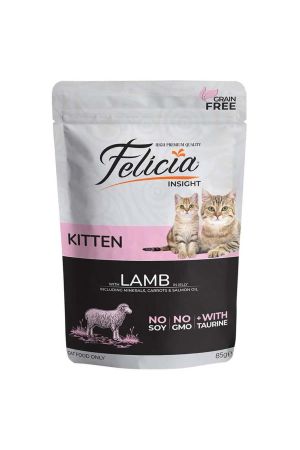 Felicia Kuzu Etli Yavru Yaş Kedi Maması 85 Gr