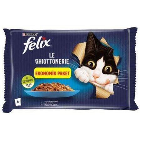 Felix Somon ve Ton Balıklı Kedi Konserve Maması 4 lü