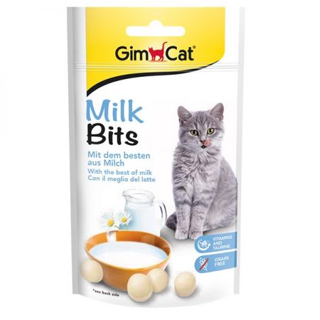 Gimcat Milk Bits Sütlü Kedi Ödül Maması Tablet 40 Gr