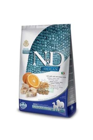 N&D Ocean Köpek Morına Balığı Portakal Yetişkin Medium Maxi 2.5 Kg