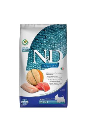 N&D Ocean Köpek Somonlu Morina Balığı Kavun Yetişkin Mini 2.5 Kg