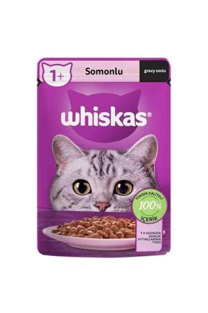 Whiskas Somonlu Gravy Soslu Kedi Konserve Maması 85 Gr