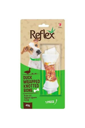 Reflex Ördek Etli Düğümlü Kemik Köpek Ödülü 40 Gr