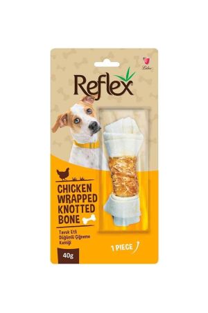 Reflex Tavuk Etli Düğümlü Kemik Köpek Ödülü 40 Gr