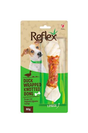 Reflex Ördek Etli Düğümlü Kemik Köpek Ödülü 80 Gr