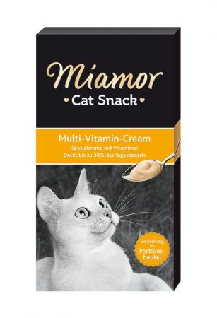 Miamor Cream Multivitamin Katkılı Sıvı Kedi Ödülü 6x15 Gr