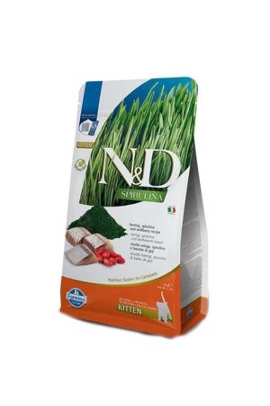 N&D Spirulina Ringa Balıklı Yavru Kedi Maması 1.5 Kg