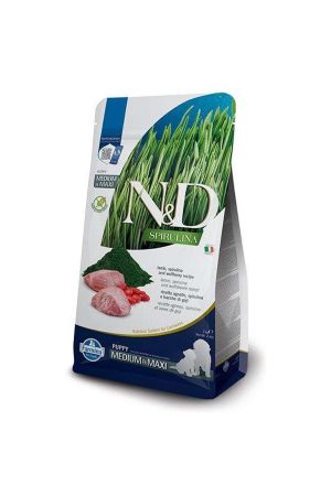 N&D Spirulina Kuzu Etli Medium Maxi Yavru Köpek Maması 7 Kg