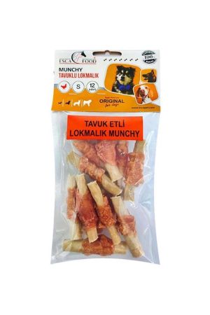 Esca Food Tavuklu Lokmalık Munchy Köpek Ödülü 6 Cm 6 Gr 12 li