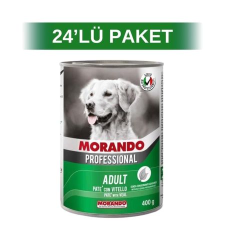 Morando Dana Etli Pate Yetişkin Köpek Konservesi 400 gr 24 Adet