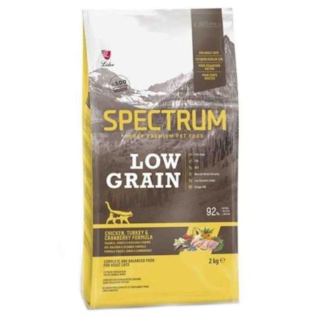 Spectrum Tavuklu Hindili ve Kızılcıklı Düşük Tahıllı Yetişkin Kedi Maması 2 kg