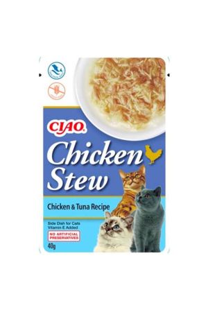Ciao Tavuk Güveç ve Ton Balıklı Kedi Et Ezmesi 40 Gr