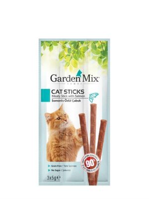 Garden Mix Somonlu Kedi Stick Ödül 3x5 15 Gr