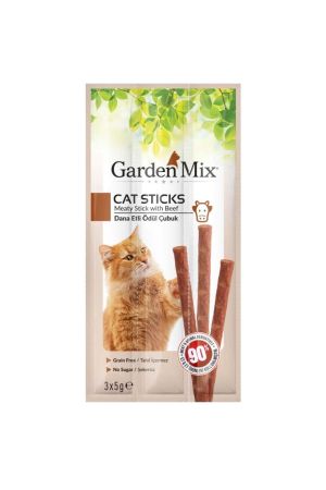 Garden Mix Dana Etli Stick Kedi Ödülü 3x5 Gr