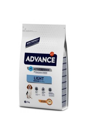 Advance Tavuklu Light Düşük Kalorili Orta Irk Yetişkin Köpek Maması 3 Kg