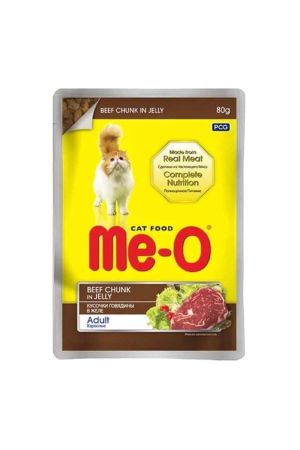 Me-O Pouch Dana Etli Yetişkin Kedi Konserve Maması 80 Gr