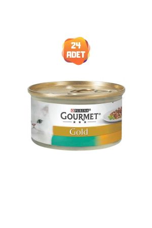 Gourmet Gold Çifte Lezzet Tavsan ve Ciğerli Kedi Konserve Maması 85 Gr x 24 Adet